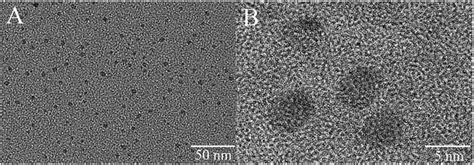 Low Magnification A And High Magnification B Tem Images Of Dna