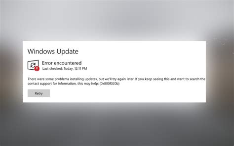 Como Corrigir O Erro Do Windows Update 0x800f020b No Windows 11 Bugsfighter