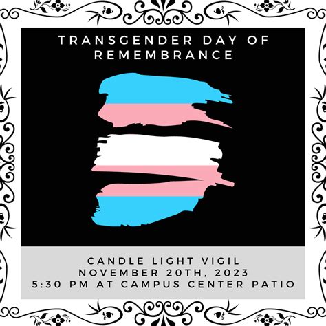 Transgender Day Of Remembrance St Marys College Of Maryland