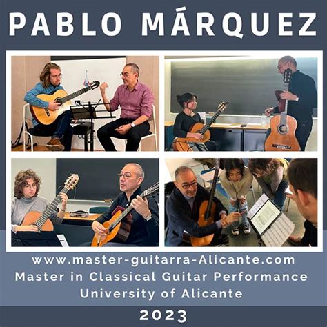 2023 Curso PABLO MÁRQUEZ Master Guitarra Alicante