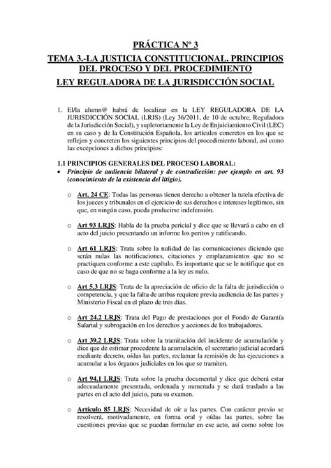 Pr Ctica Pr Ctica Numero De Derecho Procesal Laboral Pr Ctica