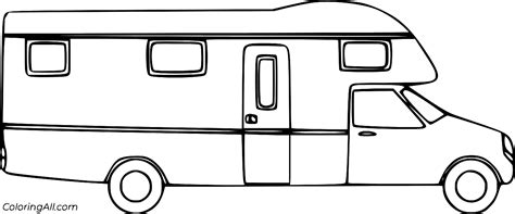 Type C Motorhome Coloring Page ColoringAll