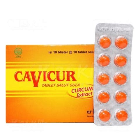 Jual Cavicur Strip 10 Tablet Curcuma Extract Penambah Nafsu Makan Dan