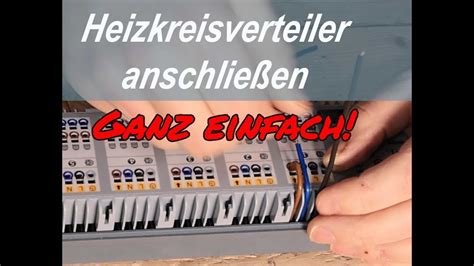 Heizkreisverteiler Elektrische Einheit Anschlie En F R Bis Zu