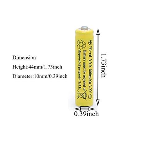 Qblpower 1 2v Aaa Nicd 600mah Triple A Rechargeable Battery Cell For Solar Lights Garden Lamp