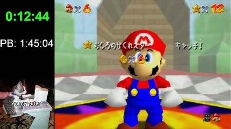 Super Mario 64 120 Star Speedrun In 1 44 40 Youtube