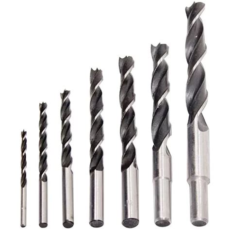 Brad Point Drill Bit Set 7 PC • Canadian Woodworker