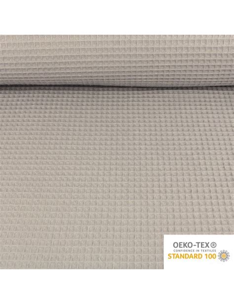 Tissu Nid D Abeille Grand Uni Cm Gris Toto Fr