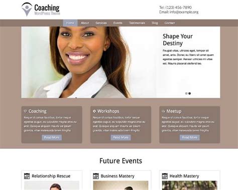 Coaching Wordpress Theme Nexus Themes