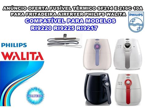 Fusível Sf214e 216c 10a Original Para Fritadeira Airfryer Philips