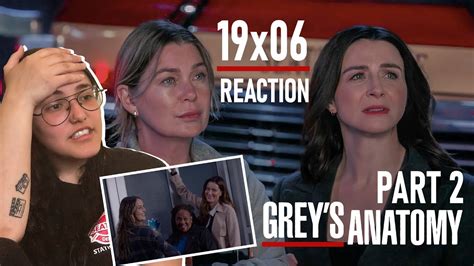 Grey S Anatomy 19x06 Thunderstruck REACTION 2 2 YouTube