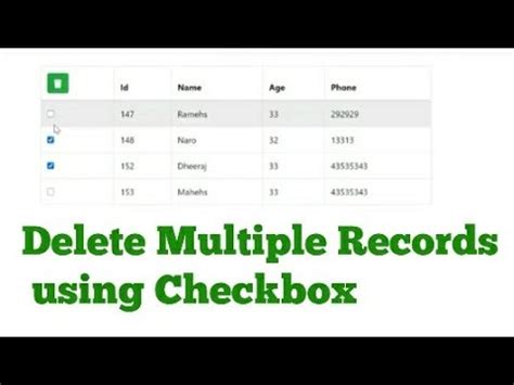 How To Delete Multiple Records Using Checkbox In PHP CRUD Operation