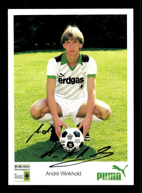 Andre Winkhold Autogrammkarte Borussia Mönchengladbach 1985 86 Original