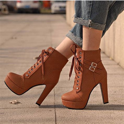 Fashion Platform High Heels Boots For Women Heel Boots For Women Heels Girly Shoes