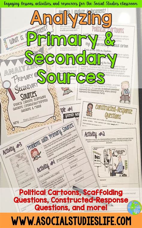 Identifying Primary And Secondary Sources Worksheet