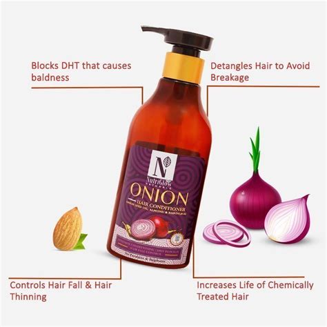 Nutriglow Natural Onion Hair Conditioner For Hair Fall Controll