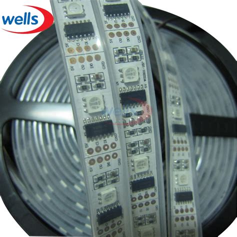 DC 5V 50M 10X 5M 32Pixels M 5050 RGB WS2801 IC Digital Flexible