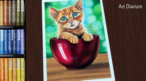 Pastel Paintings Of Cats