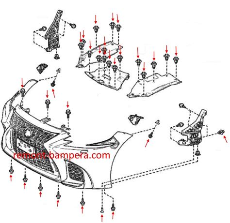 Lexus LS 500 2018 2024 How To Remove Bumpers