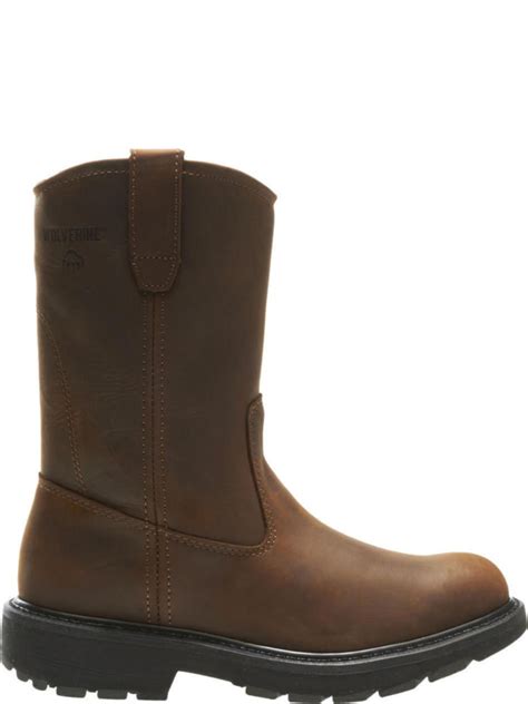 Shop Wolverine Mens Slip Resistant 10" Wellington Work Boot W04727 | Save 20% + Free Shipping ...