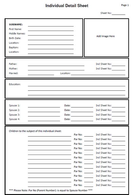 Genealogy Blank Forms Printable