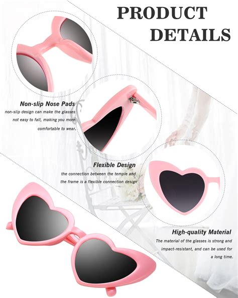 Snapklik Flutesan Pairs Heart Shaped Sunglasses Vintage Heart