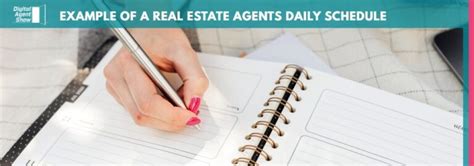 Example Of A Successful Real Estate Agent Daily Schedule