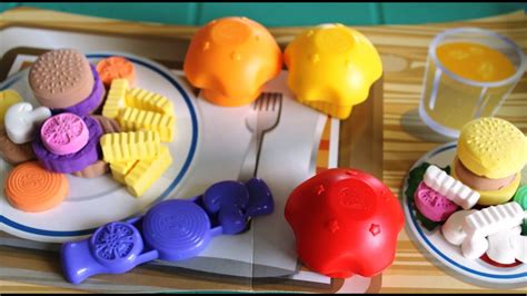 Moon Dough Burgers Play Dough Foods Youtube