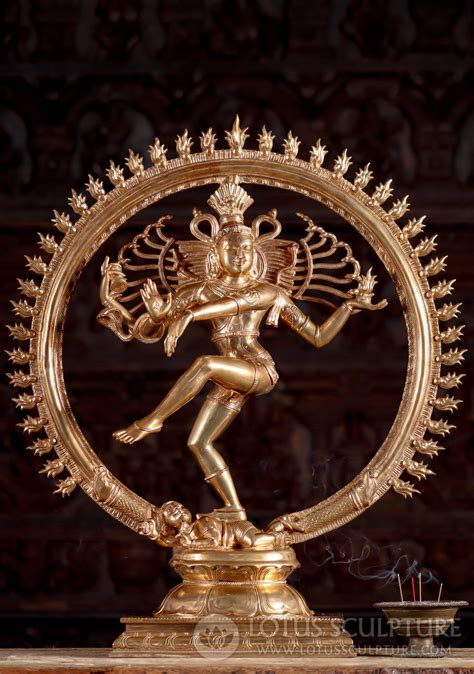 Sold Stunning Golden Panchaloha Nataraja Shiva S Dance Of Creation