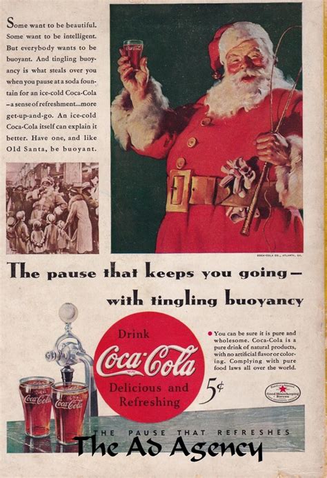 Vintage Santa Coke