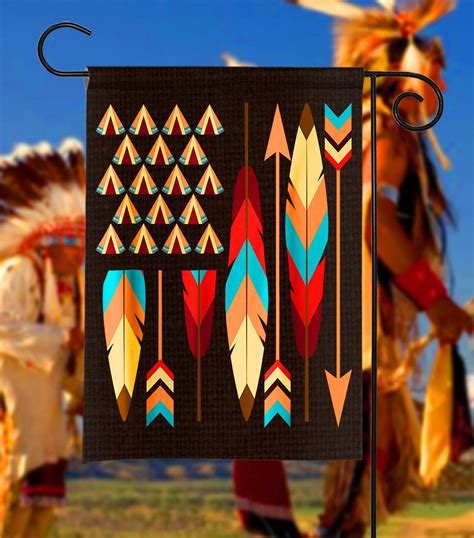 Native American Pride Usa Flag Native American Flag Native Etsy