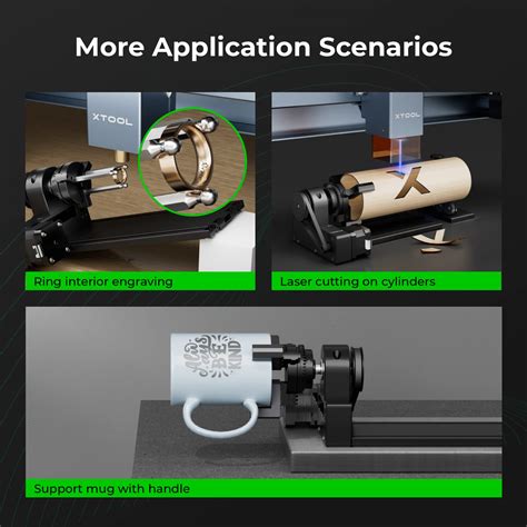 Xtool Ra Pro In Laser Rotary For Laser Engraver Laser Rotary