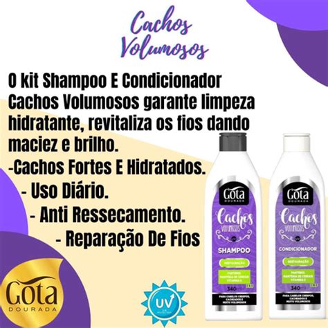 Shampoo E Condicionador Hidratante Para Cabelos Cacheados Cachos