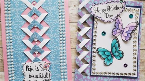 Braided Lattice Card Full Tutorial YouTube Fancy Fold Card