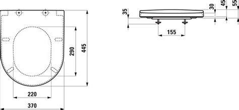 Abattant WC Frein De Chute Laufen PRO 370x445mm ISi Sanitaire