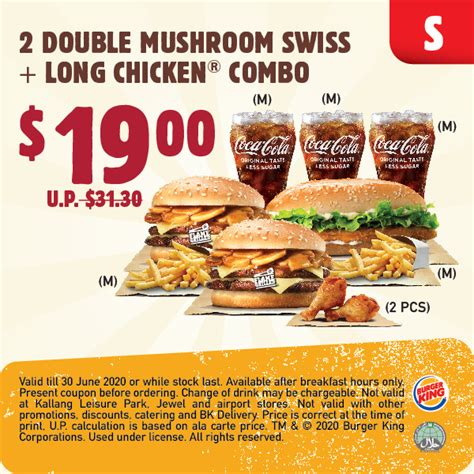 Here are 20 Burger King coupons that you can use from 16 May - 30 Jun ...