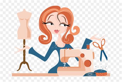 Transparent Sewing Clipart - Sewing Cartoon, HD Png Download - vhv