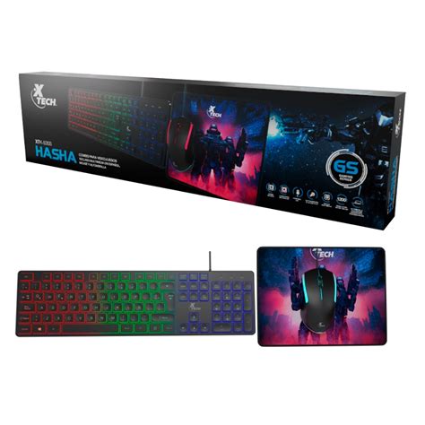 Combo Gamer En Xtech Teclado Y Mouse Rgb Hasha Xtk S Zona Gamer