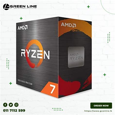 AMD RYZEN 7 5800X 8 CORE/16 THREADS - GCENTRE - Green Line