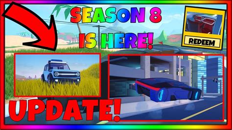 🌌 New Jailbreak Season 8 Update New Garage And New Car Added 🔥 Roblox Jailbreak Youtube