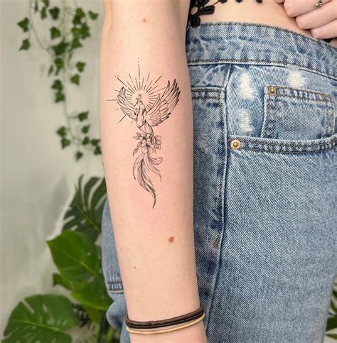 Phoenix Temporary Tattoo, Rise Phoenix Tattoo, Fake Tattoo, Phoenix ...