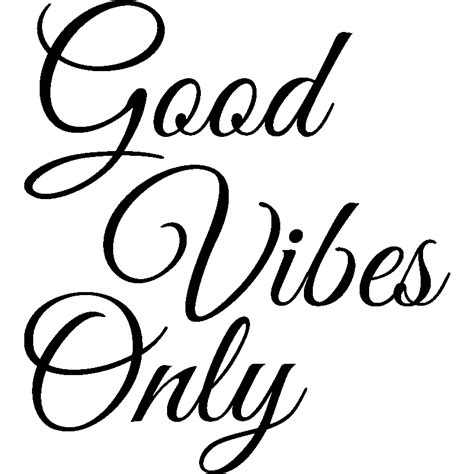 Sticker Good Vibes Only Stickers Stickers Citations Chambre