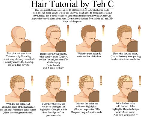 Pixel Hair Tutorial by teardrop246 on DeviantArt