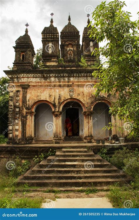 An Old Historic Beautiful Lord Shiva Temple At Jhargram West Bengal