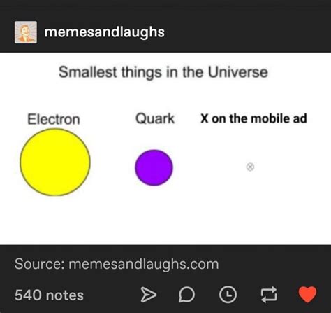 Ses Memesandlaughs Smallest Things In The Universe Electron Quark X The