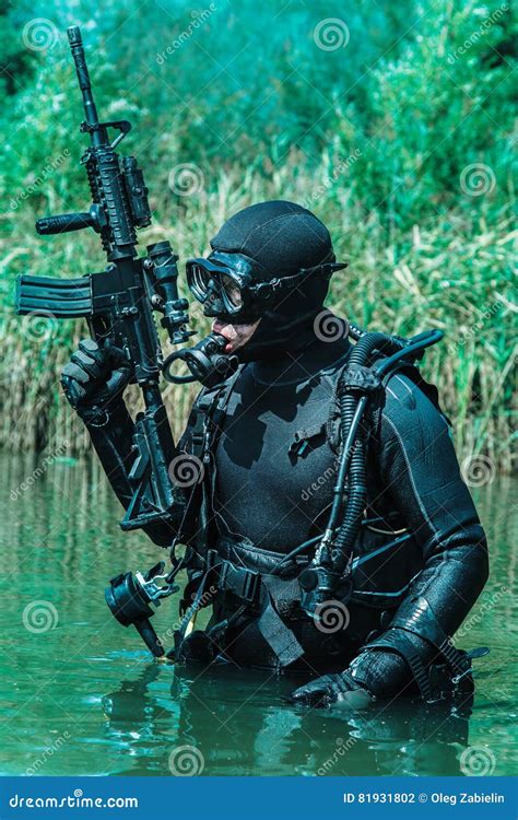 Navy SEAL Frogman Stock Photo Image Of Frogman Green 81931802