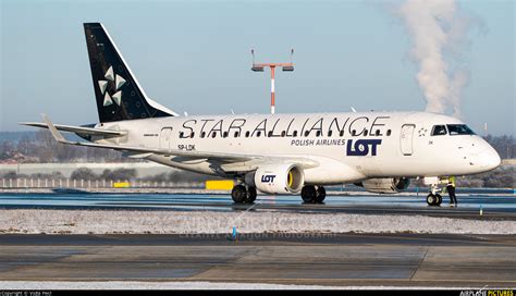 SP LDK LOT Polish Airlines Embraer ERJ 170 170 100 At Prague