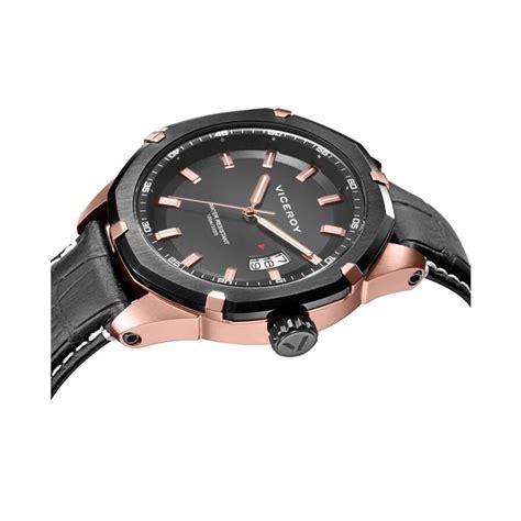 Reloj Viceroy Magnum Hombre Negro Y Rosado Anal Gico