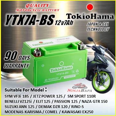 Ytx A Ytx A Bs Gel Motorcycle Battery Sym Vf I Icon Karisma