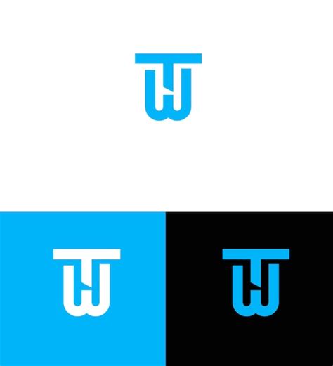 Premium Vector Tw Wt Letter Logo Identity Sign Symbol Template